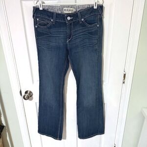 Ariat Real Riding Jeans Womens 31 Long Dark Wash Bootcut Denim Western Pants